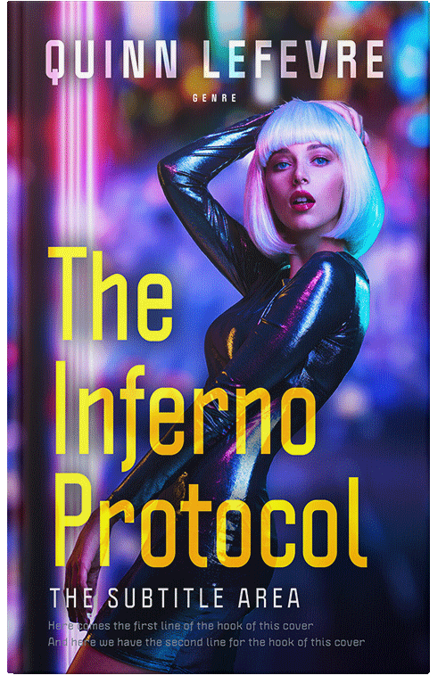 Front view of Premade Science Fiction Book Cover - Calico