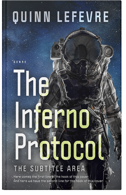 Front view of Premade Science Fiction Book Cover - Ebony Clay