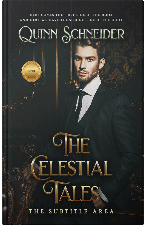 Front view of Premade Romance Book Cover - Heavy Metal