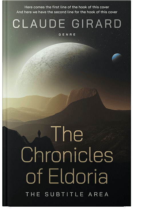 Front view of Heathered Gray #29620 - Premade Science Fiction Book Cover