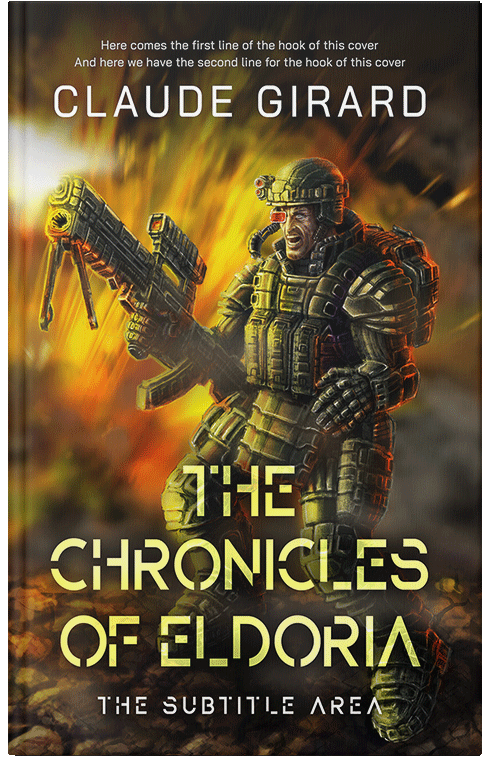 Front view of Premade Science Fiction Book Cover - Black Marlin