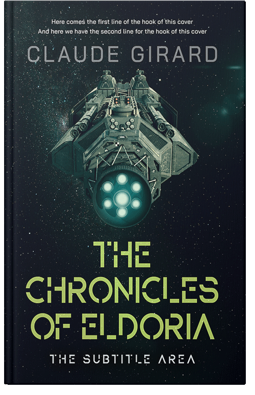 Front view of Black Pearl #29629 - Premade Science Fiction Book Cover