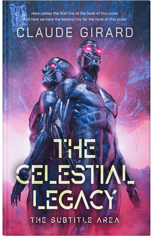 Front view of Rhino #29634 - Premade Science Fiction Book Cover