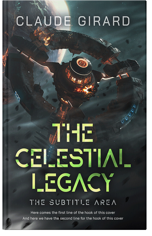 Front view of Premade Science Fiction Book Cover - Outer Space