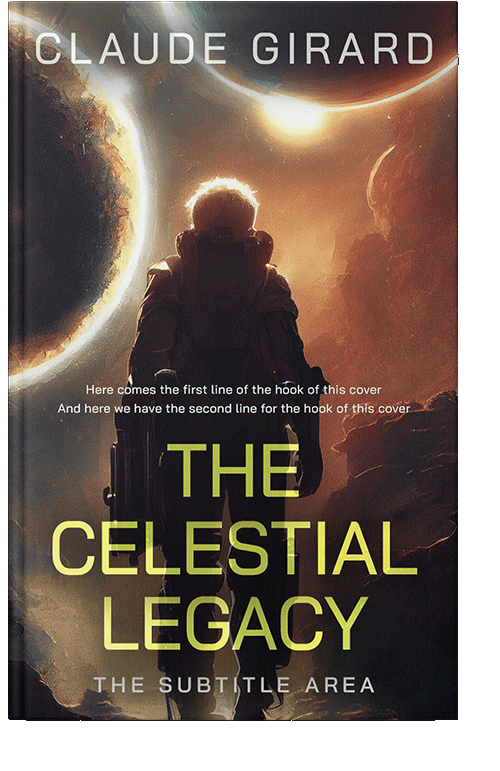 Front view of Cocoa Brown #29639 - Premade Science Fiction Book Cover