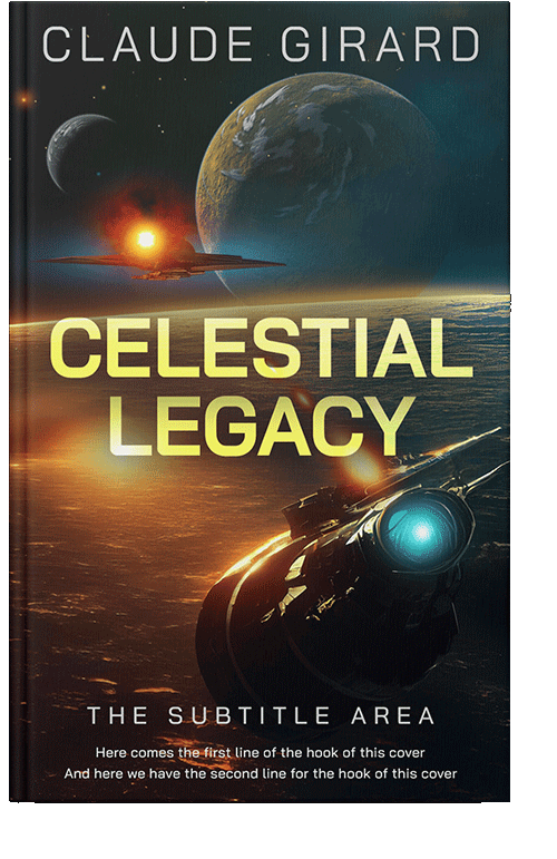 Front view of Sundance #29640 - Premade Science Fiction Book Cover