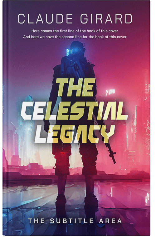 Front view of Grape #29642 - Premade Science Fiction Book Cover