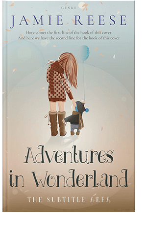 Pre Made Book Cover Swirl