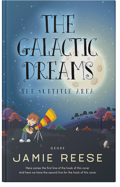 Front view of Premade Teen & Young Adult Book Cover - Oxford Blue