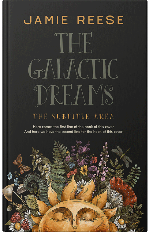 Front view of Laser #29664 - Premade Abstract Book Cover