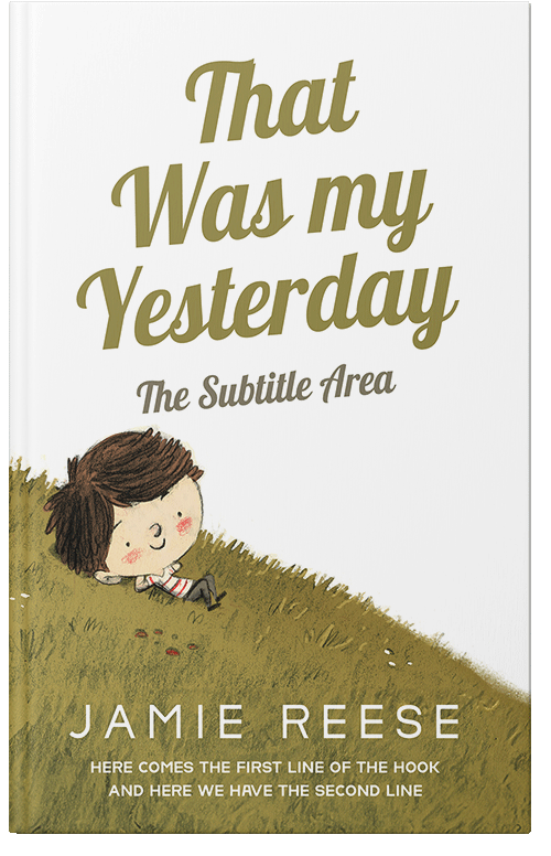 Front view of Premade Children's Book Cover - Limed Oak