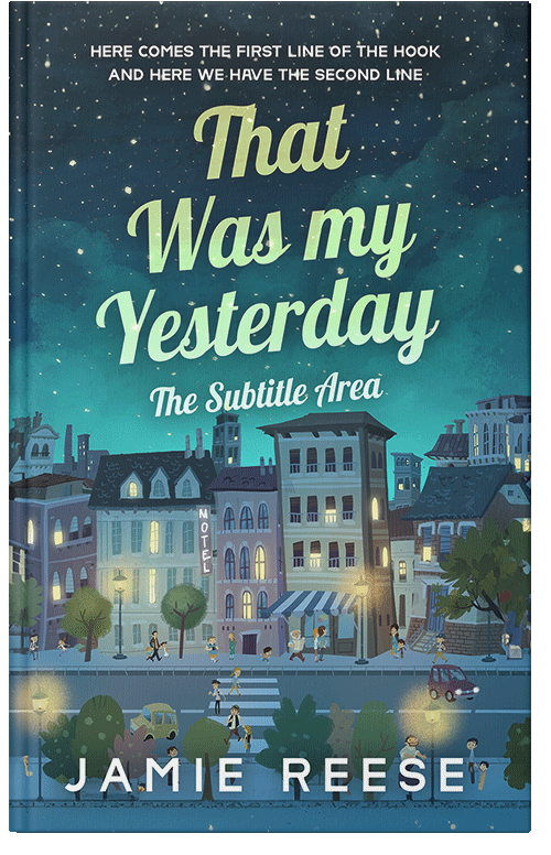 Front view of Premade Children's Book Cover - Casal