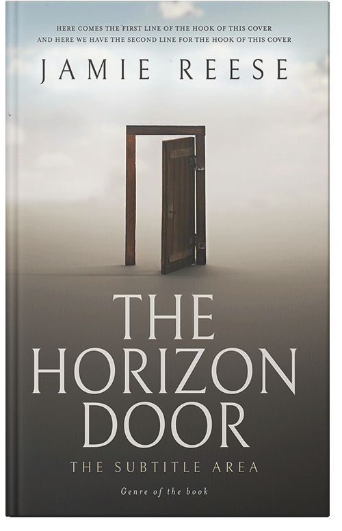 Front view of Premade Fantasy Book Cover - Quill Gray