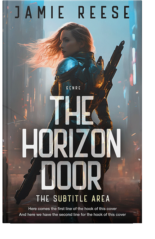 Front view of Tuatara #29708 - Premade Science Fiction Book Cover