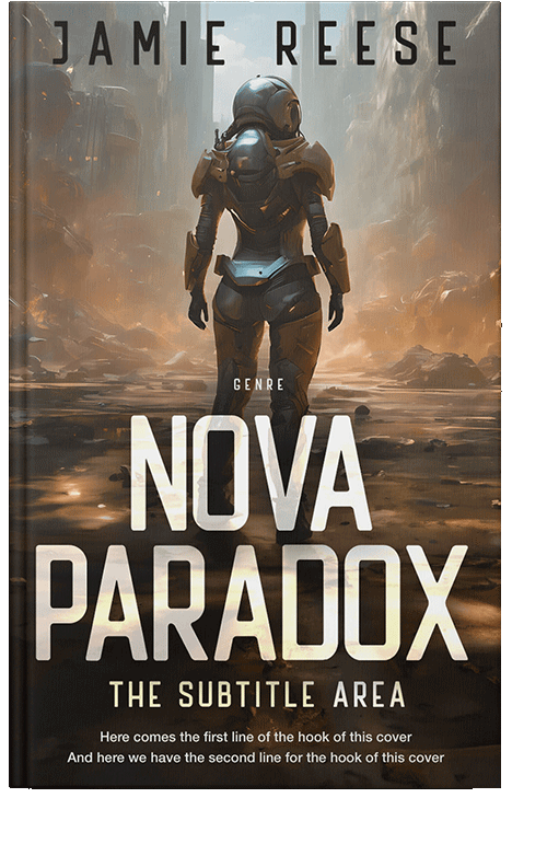 Front view of Mondo #29709 - Premade Science Fiction Book Cover