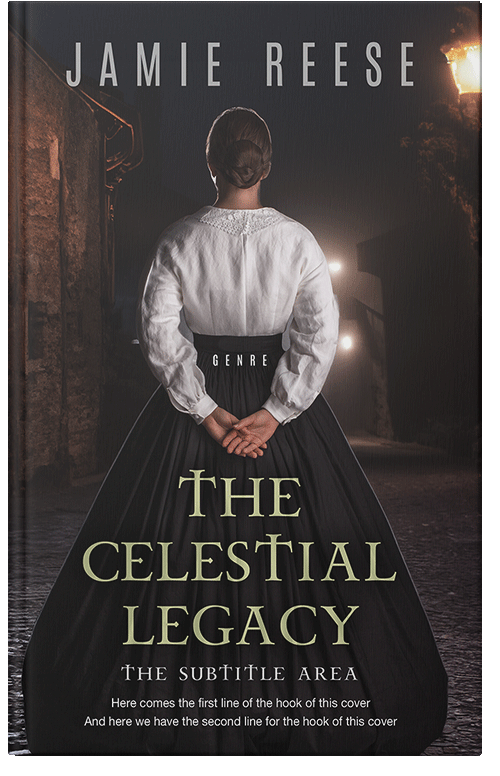 Front view of Premade Romance Book Cover - Cod Gray