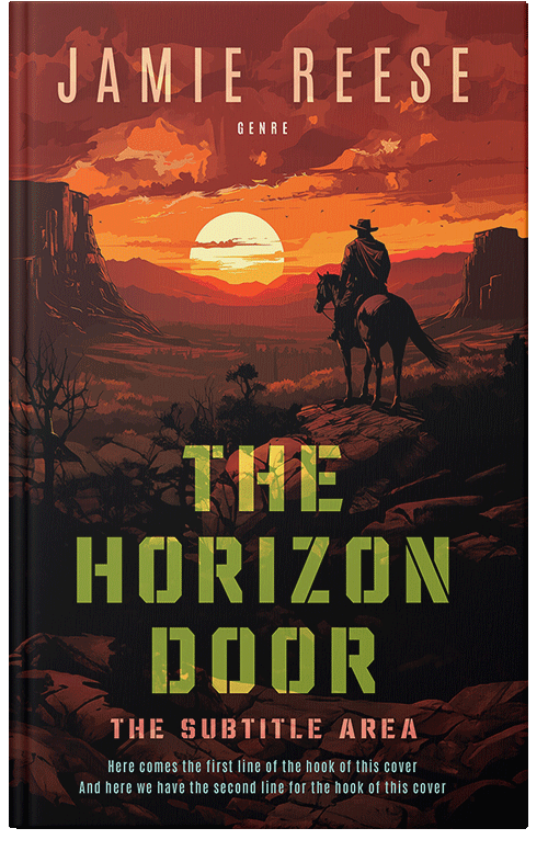 Front view of Coffee Bean #29771 - Premade Action & Adventure Book Cover