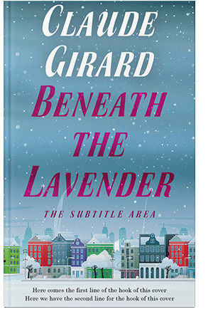 Pre Made Book Cover Hippie Blue