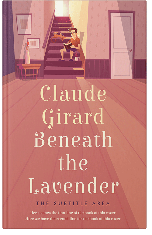 Front view of New York Pink #29813 - Premade Literary Fiction Book Cover