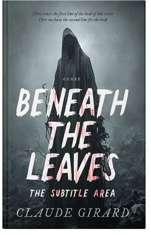 Front view of Premade Horror Book Cover - Outer Space