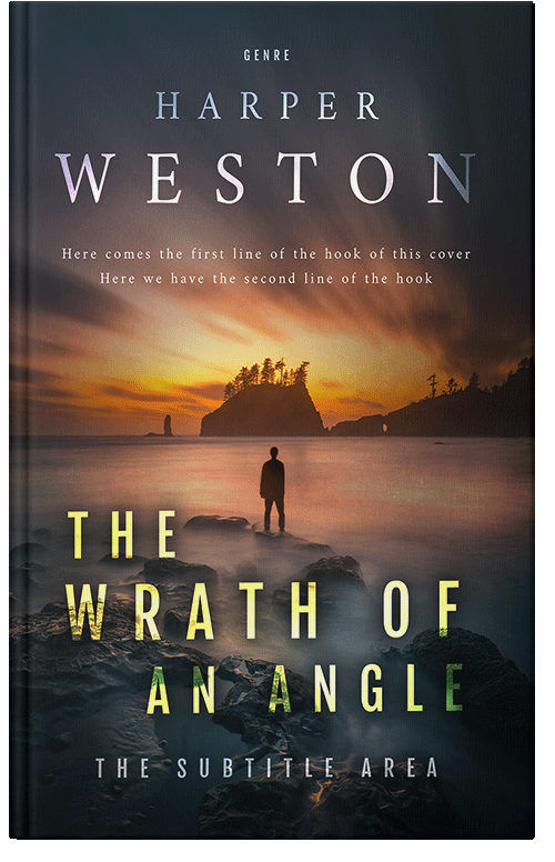 Front view of Premade Nature Book Cover - Shark