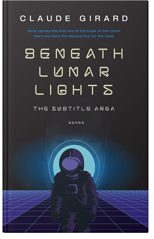 Front view of Premade Science Fiction Book Cover - Ebony Clay