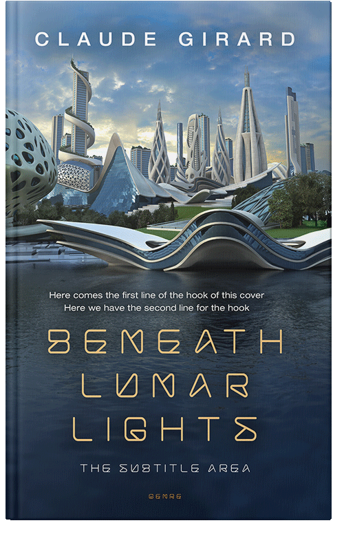 Front view of Premade Science Fiction Book Cover - Pickled Bluewood