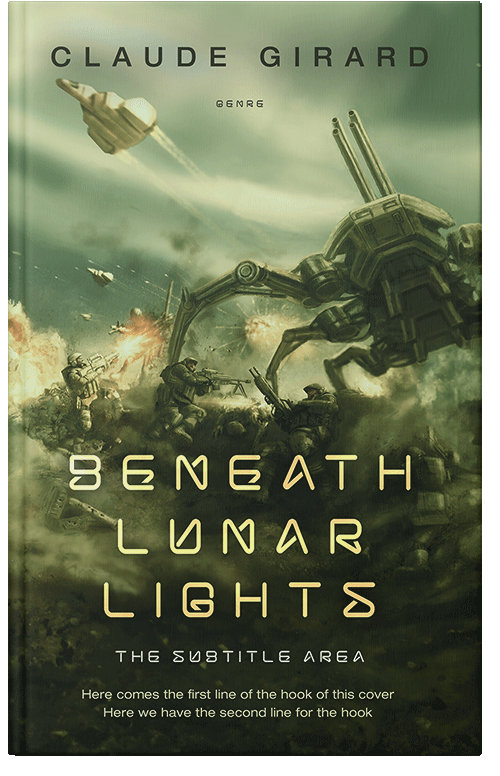 Front view of Premade Science Fiction Book Cover - Green Kelp