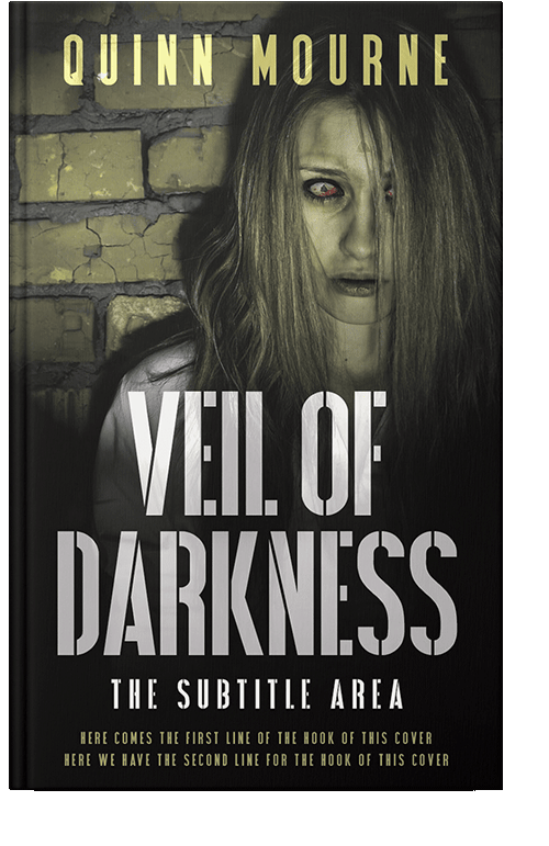 Front view of Foggy Gray #30002 - Premade Horror Book Cover