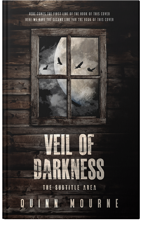 Front view of Premade Horror Book Cover - Zeus