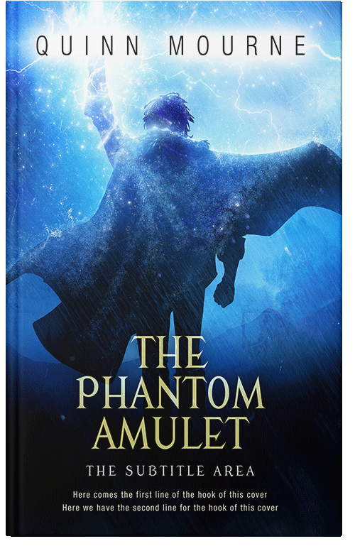 Front view of Premade Fantasy Book Cover - Black Pearl