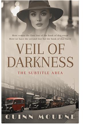 Pre Made Book Cover Soft Amber