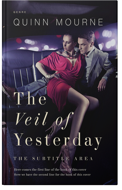 Front view of Premade Romance Book Cover - Ebony