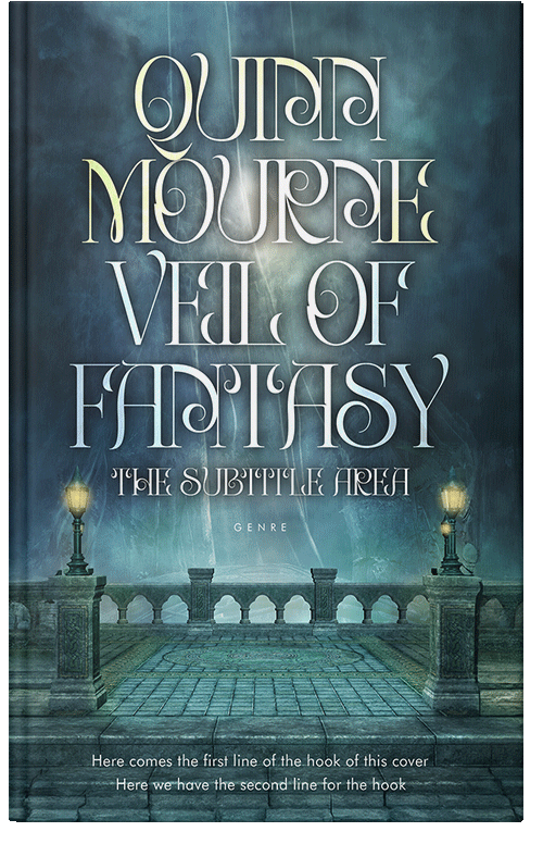 Front view of Pickled Bluewood #30085 - Premade Fantasy Book Cover