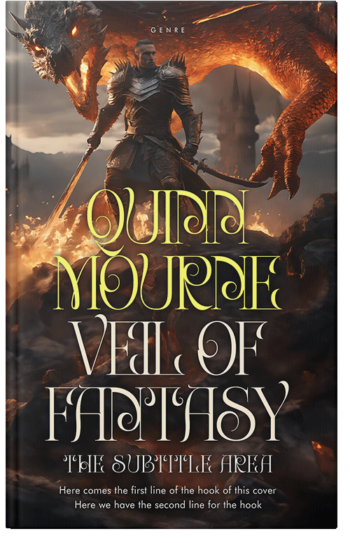 Front view of Premade Fantasy Book Cover - Oil