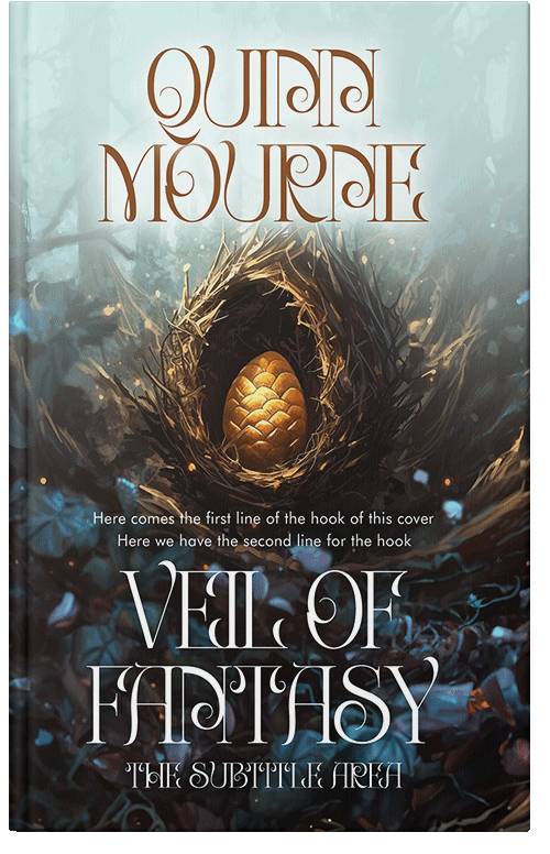 Front view of Paris White #30098 - Premade Fantasy Book Cover