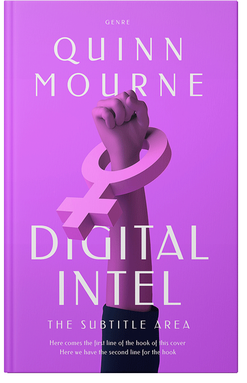 Front view of Heliotrope #30114 - Premade Business Book Cover