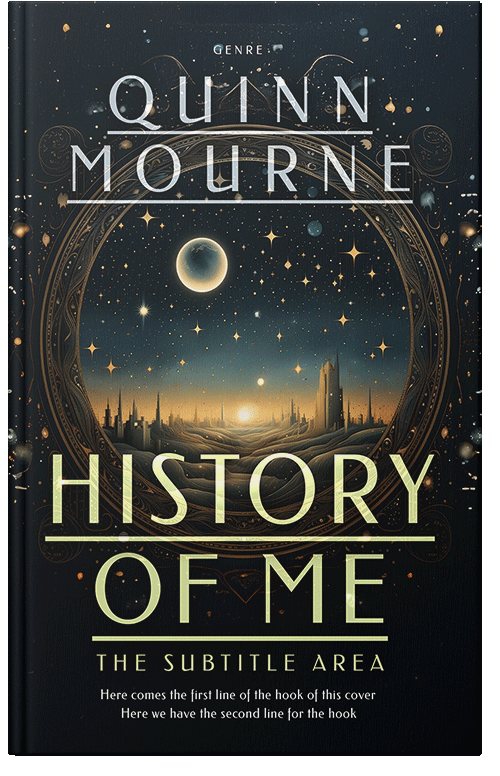 Front view of Black #30122 - Premade Religion & Spirituality Book Cover