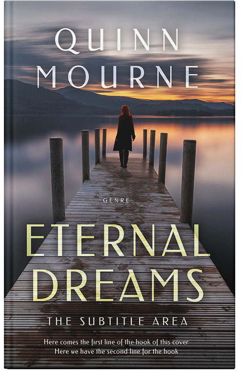 Front view of Ship Gray #30130 - Premade Literary Fiction Book Cover