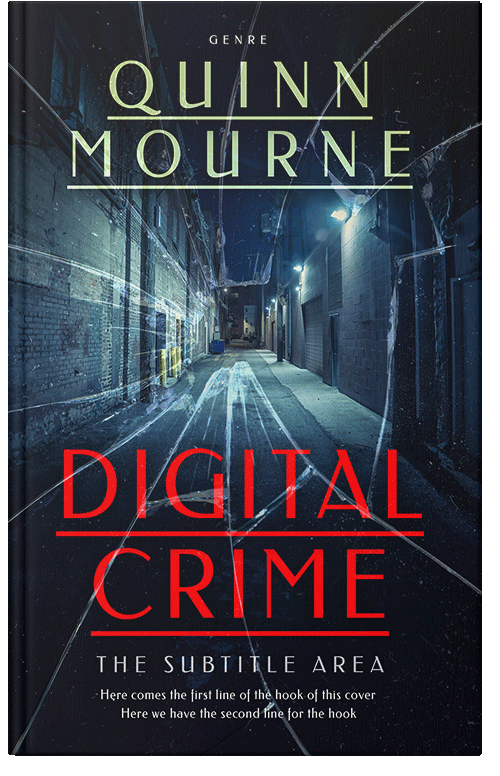 Front view of Premade Mystery & Thriller & Suspense Book Cover - Ebony