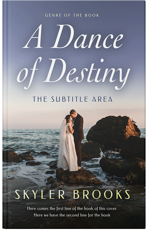 Front view of Premade Romance Book Cover - Pale Sky