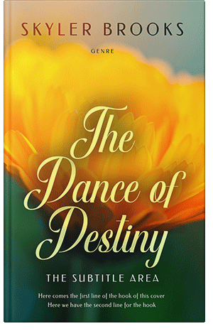 Pre Made Book Cover Gamboge