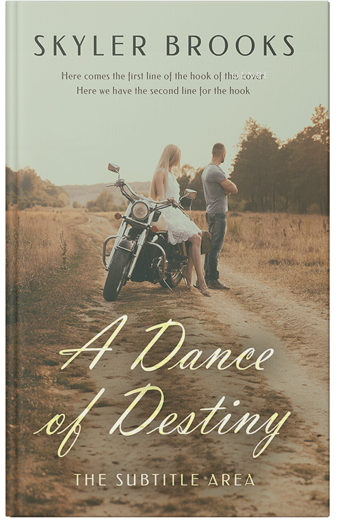Front view of Premade Romance Book Cover - Domino