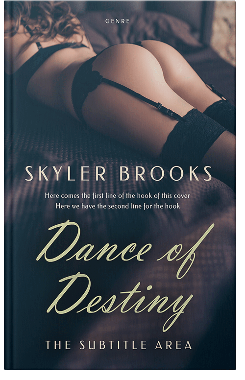 Front view of Premade Erotica Book Cover - Ebony Clay