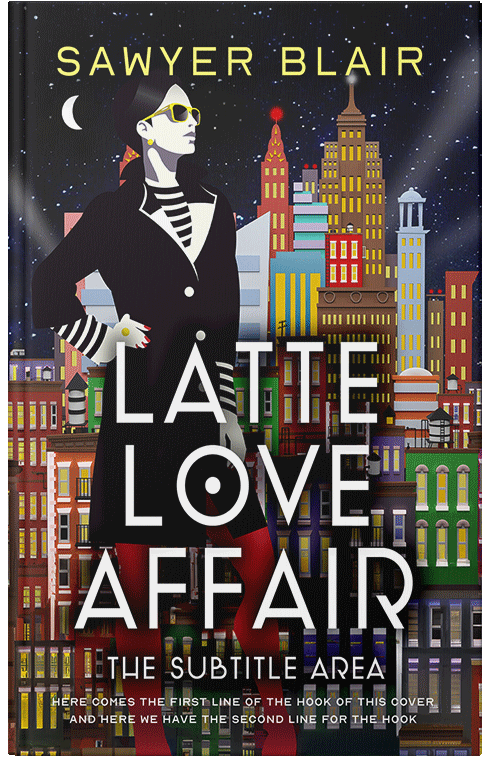 Front view of Sorrell Brown #30199 - Premade Abstract Book Cover