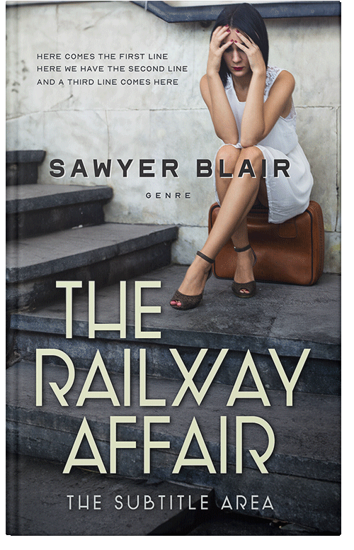 Front view of Celeste #30217 - Premade Literary Fiction Book Cover