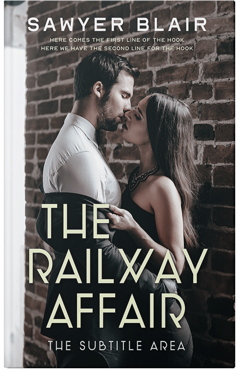 Front view of Quill Gray #30218 - Premade Romance Book Cover