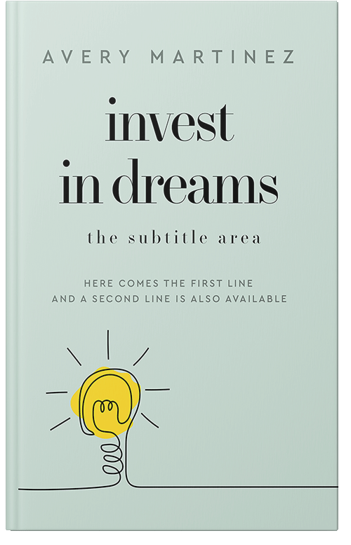 Front view of Premade Business Book Cover - Paris White