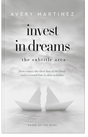 Pre Made Book Cover Quill Gray