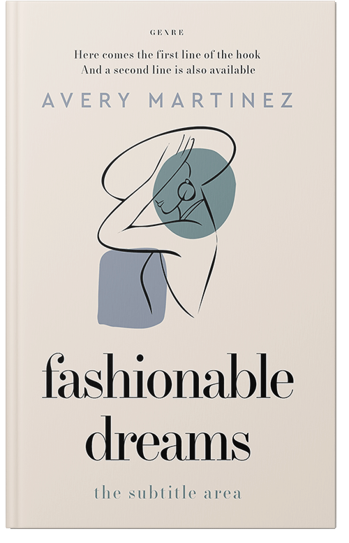 Front view of Dawn Pink #30237 - Premade Abstract Book Cover